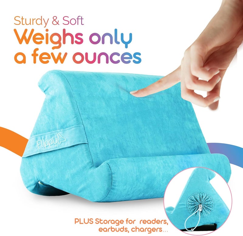 Flippy Original Tablet Pillow Stand & iPad Holder, Gift for Book Lovers & Readers, Multi-Angle Stand with Storage for Lap, Desk & Bed, Compatible with Kindle, Fire, iPad & Samsung, I Wanna Go to Miami - Image 3